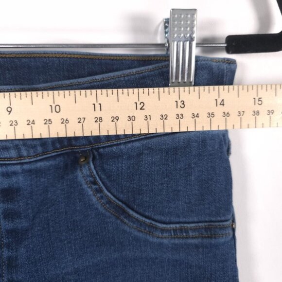 SPANX Distressed Ankle Skinny Raw Hem Pull on Legging Jeans 20203R Size LARGE - Picture 8 of 10